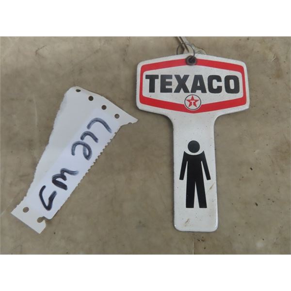 Porc Texaco Service Station Key Chain 3.5" x 6"
