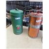 Image 3 : Copper Fire Extinguisher, Metal Milk Strainer Pail & Bar Stool