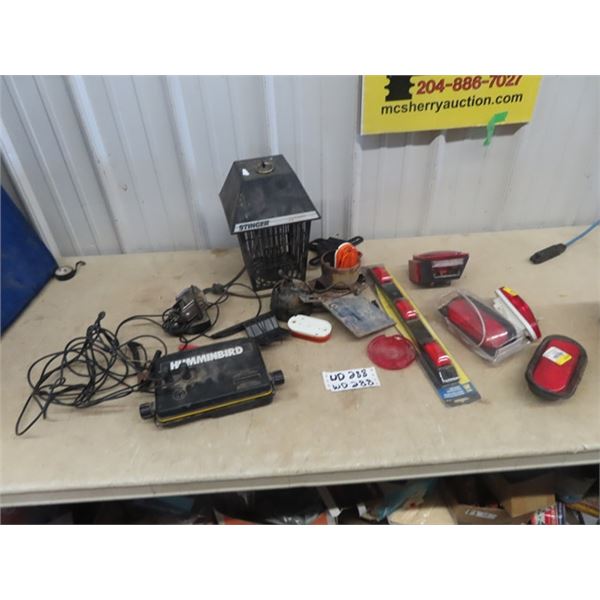 Trailer Lights, Bug Zapper, Hummingbird Fish Finder