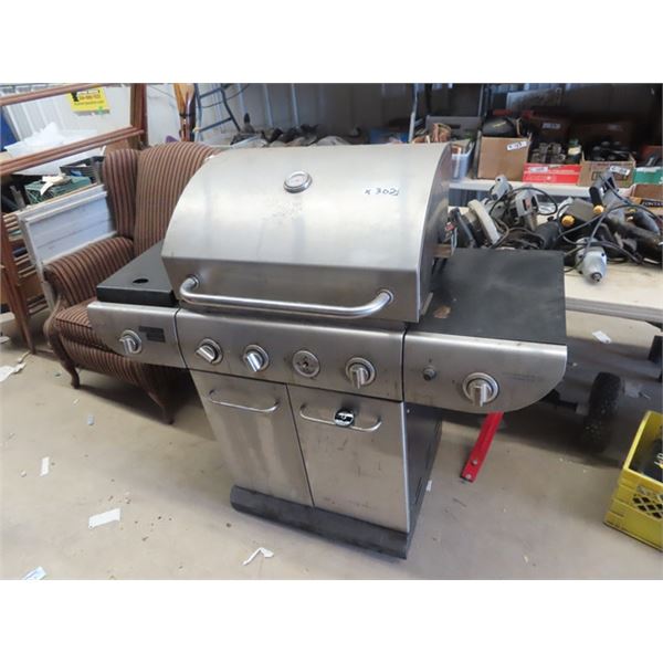 Masterchef Stainless Propane BBQ w Side Burner & Tank