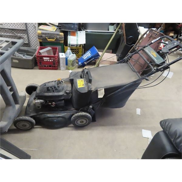 Yard Works Gas Lawm Mower w Elec Start & Bagger Estate Item- Needs Tune Up As It has been Sitting