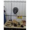 Image 1 : 2 Fishing Rods & Reels , Net, 2 Tackle Boxes w Tackle