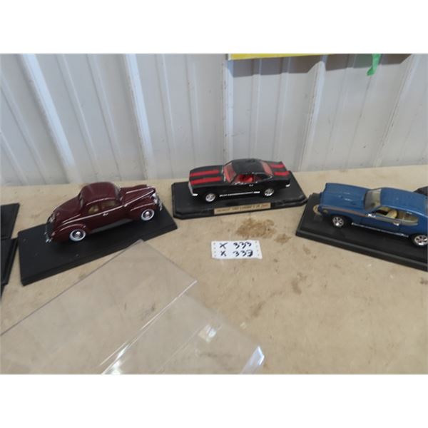 3 Toy Die Cast Cars - Ford Coupe, 07 Camero Z28, & GTO Judge