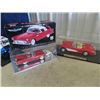 Image 3 : 4 Toy Die Cast Cars- Thunderbird , 2 Corvettes, & Shelby Cobra