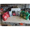 Image 1 : Oils & Antifreeze, 3 On the Right Full, 4 On Left Average anout 1/2 Full, 0W-20 Synthetic, Antiffree