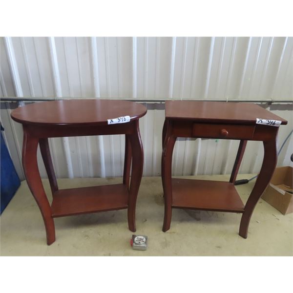 2 Stands , 1 Has a Drawer 24" x 18" x 13" & 24" x 21" x 16"