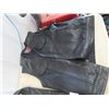 Image 2 : Leather Vest - Large, 2 Sets Leather Chaps, Leather Jacket XL, Honda Leather Jacket - Size 46
