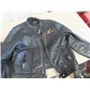 Image 6 : Leather Vest - Large, 2 Sets Leather Chaps, Leather Jacket XL, Honda Leather Jacket - Size 46