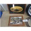 Image 3 : Good Year CLock 14"RD, & Champion Clock 12" RD, Race Car & Motorcycle Frame Pic