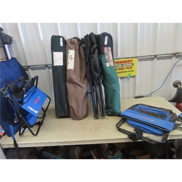 6 Folding Lawn Chairs