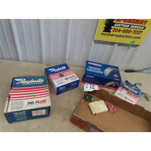 Brake Shoes, & Bearings