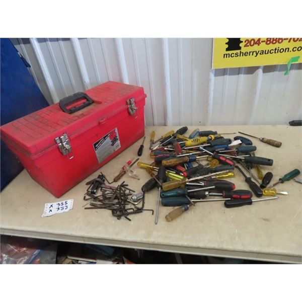 Tool Box , 80 Plus Screw Drivers, & Allan Wrenches