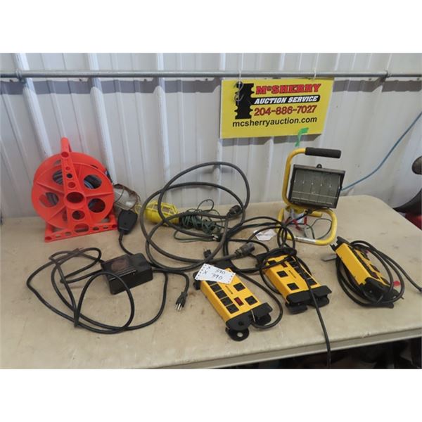 Power Bars, Ext Cords, Trouble Light, Timers, Halogen Light