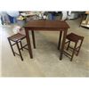Image 1 : Table & 2 Stools 36" x 35" x 22"