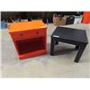 Image 1 : End Table/Nite Table 24" x 22" x 14" & Stand 19" x 22" x 14"