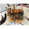 Image 2 : Moose Rug Art, & Moose Ornament 28" X 32"