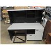 Image 1 : (WE) Desk w Hutch 56"H 60"W 24"D