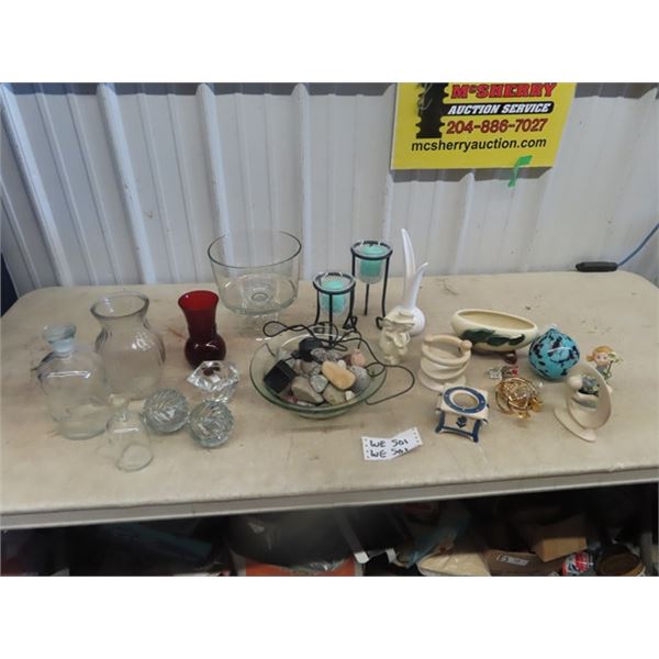 (WE) Vases, Candle Holders, Fountain , & Ornaments