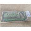 Image 1 : 1954 Cdn 1 Dollar Bill
