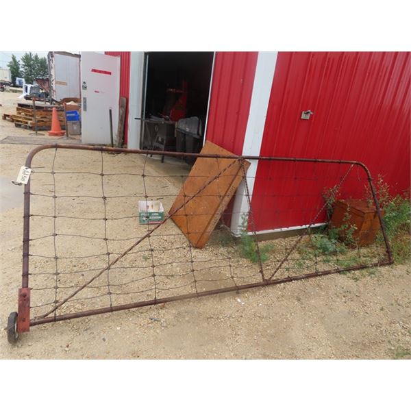 12' Metal Framed Wire Gate