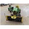 Image 3 : JD 140 R Mower w Snowblower Attach- Needs Engine Repair Blown Piston