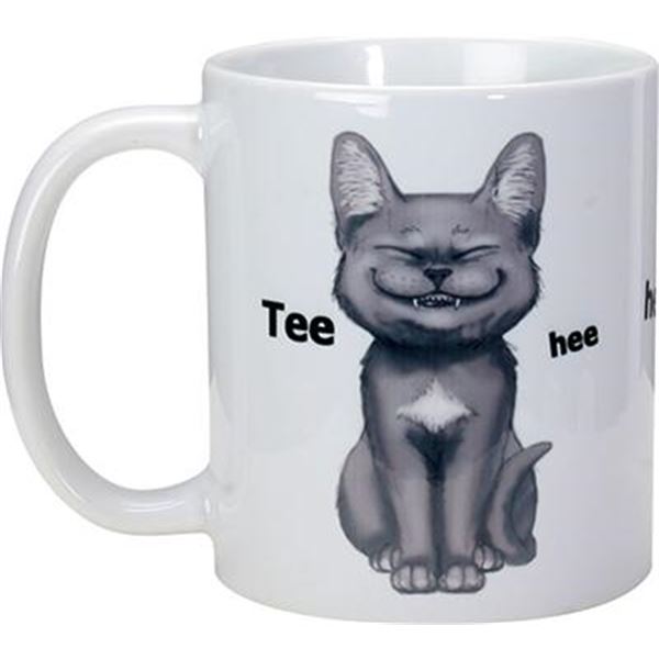 TEE HEE CAT MUG