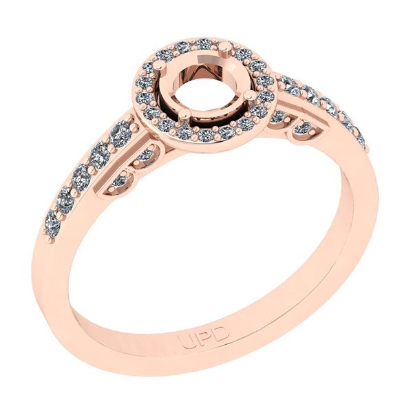 Certified 0.31 Ctw SI2/I1 Diamond Style 4 Prong Set 14K