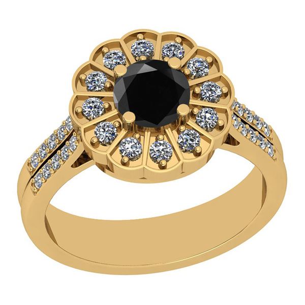 Certified 1.72 Ctw I2/I3 Treated Fancy Black and White