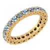 Image 1 : Certified 1.61 Ctw Aquamarine And Diamond 14k Yellow Go