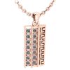 Image 1 : Certified 0.16 Ctw Diamond Necklace For Ladies 21st Cen