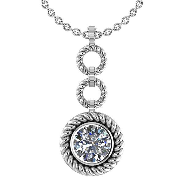 Certified 1.50 Ctw Diamond Necklace For womens New Expr