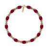 Image 1 : Certified 16.80 Ctw I2/I3 Ruby And Diamond 14K Yellow G