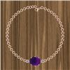Image 1 : Certified 7.11 Ctw Amethyst And Diamond I2/I3 14K Gold