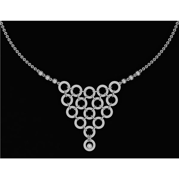 Beautiful 18K White Gold Light Weight Necklace