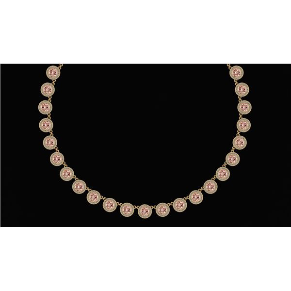 Certified 32.61 Ctw Morganite And Diamond VS/SI1 Beauti