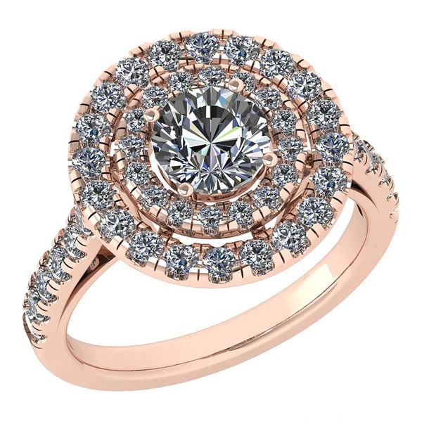 Certified 1.99 Ctw Diamond Wedding/Engagement Style 14K