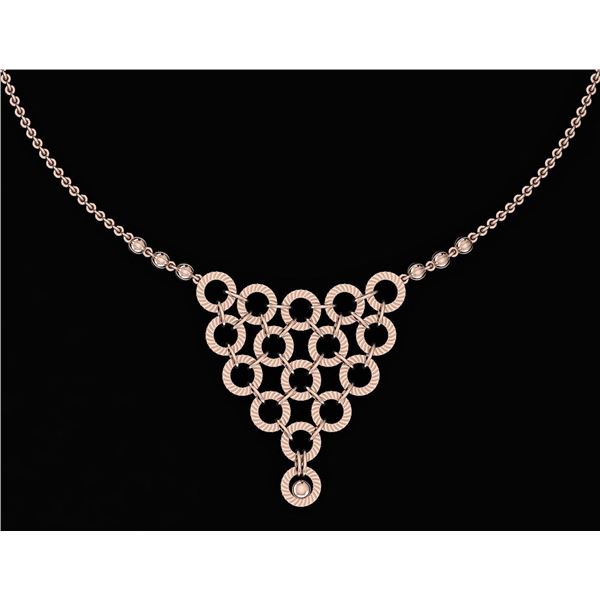 Beautiful 18K Rose Gold Light Weight Necklace