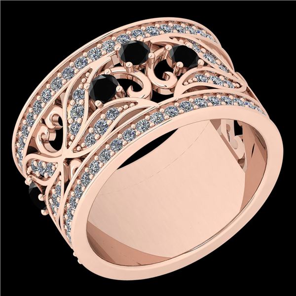 Certified 1.03 Ctw I2/I3 Treated Fancy Black And White