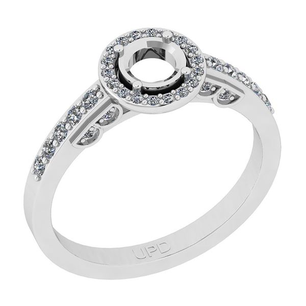 Certified 0.31 Ctw SI2/I1 Diamond Style 4 Prong Set 14K