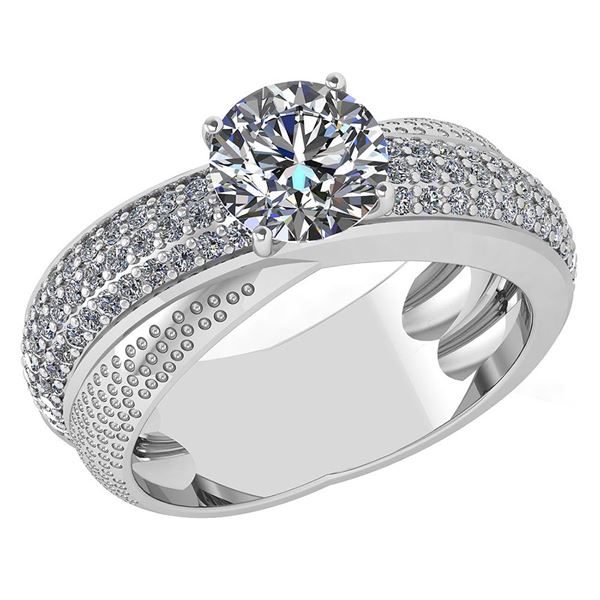 Certified 1.92 Ctw Diamond Engagement /Wedding 14K Whit