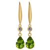Image 1 : Certified 5.70 Ctw Peridot And Diamond VS/SI1 Dangling