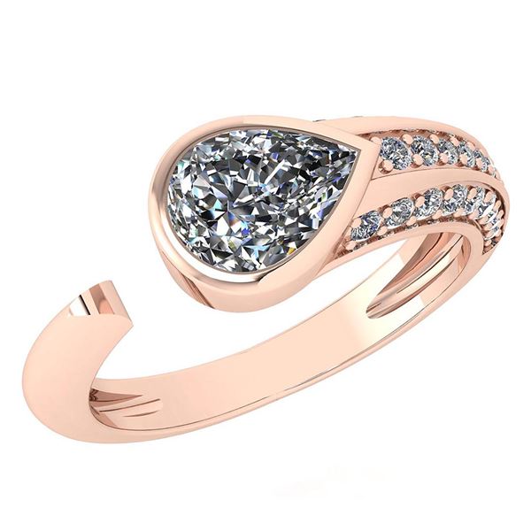 Certified 1.51 Ctw Diamond Wedding/Engagement Style 14K