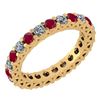 Image 1 : Certified 1.61 Ctw Ruby And Diamond 14k Yellow Gold Hal