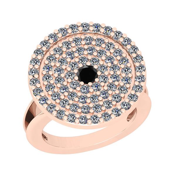 Certified 1.15 Ctw I2/I3 Treated Fancy Black And White