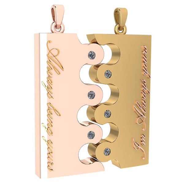 Certified 0.15 Ctw Diamond Nekless For Couples New Expr