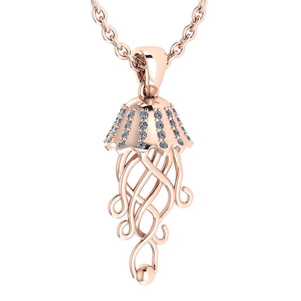 Certified 0.24 Ctw Diamond Octopus Styles Nekless For w