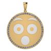 Image 1 : Certified 0.95 Ctw Diamond Smiley 18K Yellow Gold Penda