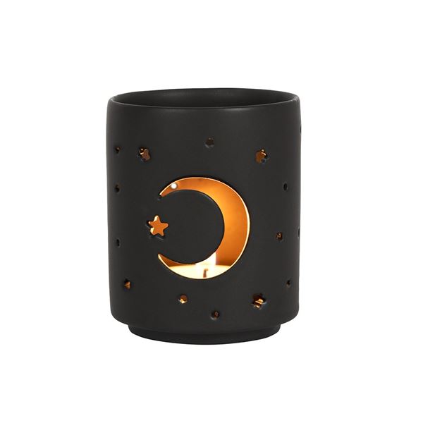 SMALL MYSTICAL MOON CUT OUT TEA LIGHT HOLDER