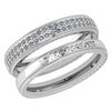 Image 1 : Certified 0.50 Ctw Diamond 14k White Gold Couple Promis