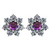 Image 1 : Certified 1.86 Ctw Amethyst And Diamond 14k White Gold